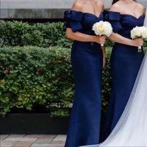 Badgley Mischka dress Navy